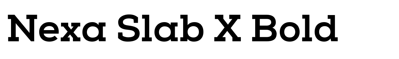 Nexa Slab X Bold